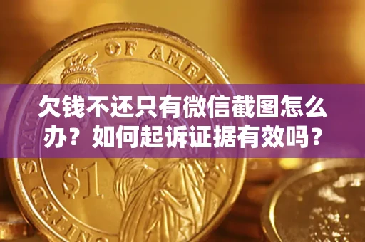 济南欠钱不还只有微信截图怎么办？如何起诉证据有效吗？