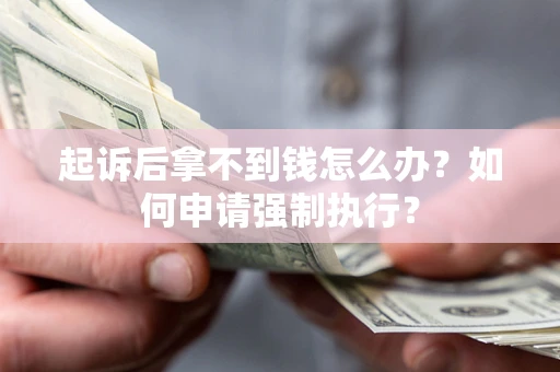 济南起诉后拿不到钱怎么办？如何申请强制执行？
