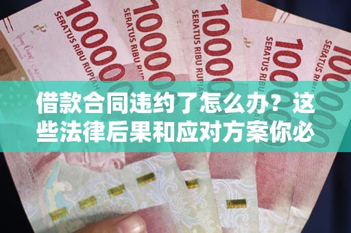 济南借款合同违约了怎么办？这些法律后果和应对方案你必须知道