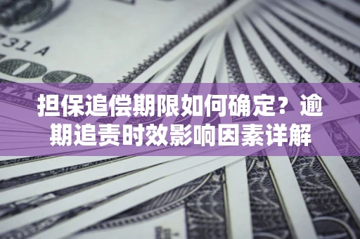 济南担保追偿期限如何确定？逾期追责时效影响因素详解