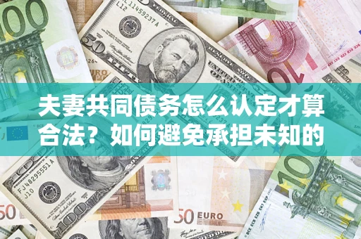 济南夫妻共同债务怎么认定才算合法？如何避免承担未知的债务风险？